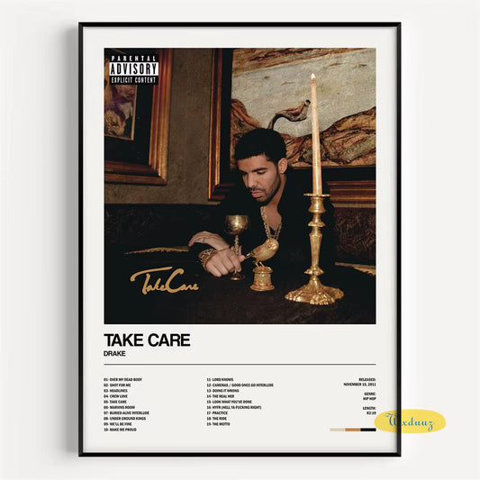 Drake Take Care Canvas Poster